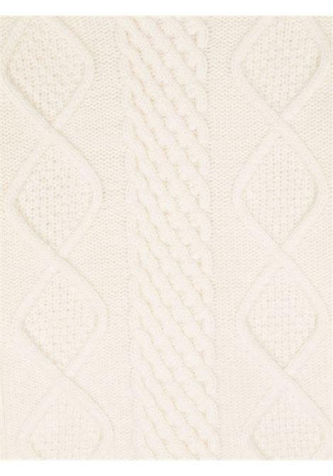 Maglione con trecce con cappuccio a contrasto grigio Eleventy Kids ELEVENTY | MAGLIONI E CARDIGAN | EV9P70 Z2498109GR